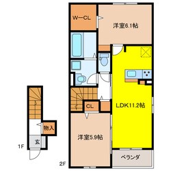 エミールⅠの物件間取画像